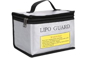 Fireproof Explosion Proof Bag Battery Safe Bag for Battery Storage Charging Large Space Pouch.