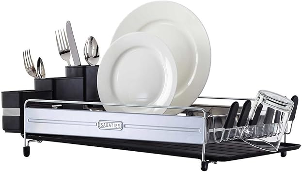 Amazon Com Sabatier Premium Dish Rack Kitchen Dining amazon com sabatier premium dish rack