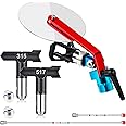 Zhengmy 7Pieces Paint Sprayer Airless Spray Guide Accessory Tool Guide Edge Spray Tool with 12 Inch, 30 Inch Extension Pole, 315, 517 Spray Tip, Tip Guard for Airless Paint Spray Gun Sprayer Painting