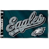 Philadelphia Eagles Script Logo Premium Flag