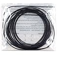 1mm French Bullion Wire, French Coil, Gold Work Embroidery Silk Thread, Sewing DIY Accessories Jewelry Making Embroidery Metalic Purl Wire, 110inch (Black)