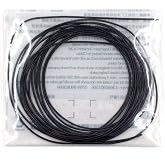 1mm French Bullion Wire, French Coil, Gold Work Embroidery Silk Thread, Sewing DIY Accessories Jewelry Making Embroidery Metalic Purl Wire, 110inch (Black)