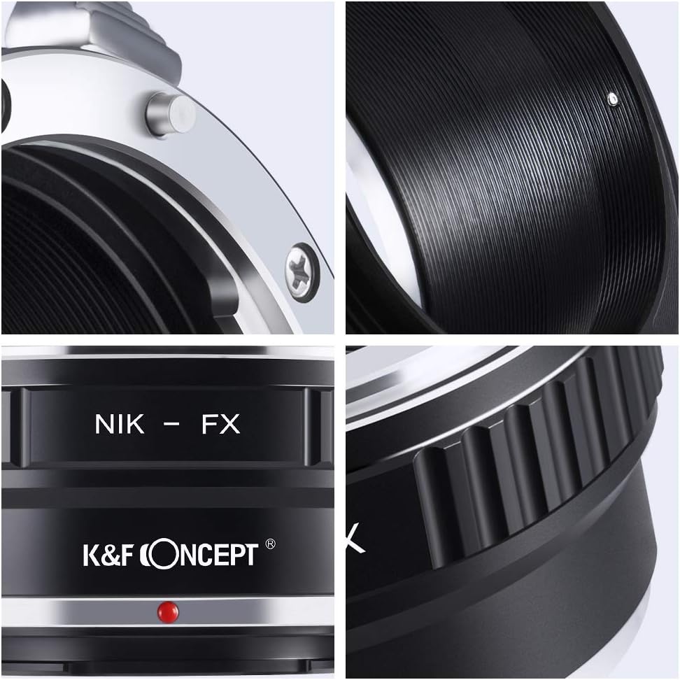 K&F CONCEPT Lens Mount Adapter Compatible with NIK Mount Lens to Fujifilm FX Mount Camera Adapter for Fujifilm FX Mount Camera - Image 4