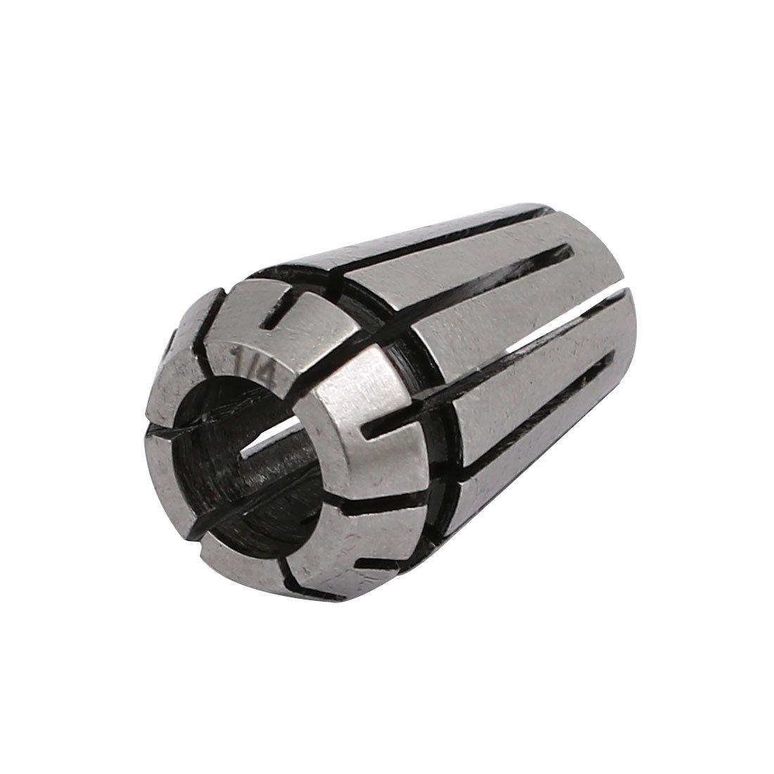 Sourcingmap 1/4 Clamp Dia ER11 Stainless Steel Round Spring Collet Milling Lathe Silver Gray