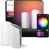 Philips Hue Play Smart Wall Washer (White), White &amp; Color Light with ColorCast Technology, Bluetooth Compatible - 2 Pack
