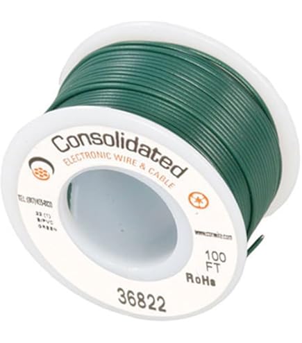 Frey Scientific 581148 Solid Conductor PVC Coated Hookup Wire, 22