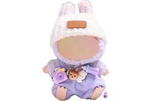 GRILLGAUGE Clothes for LABUBU, Clothes Set for labubu Dolls, Doll Clothes Suitable for labubu Dolls Accessories (NO Doll) (Purple)