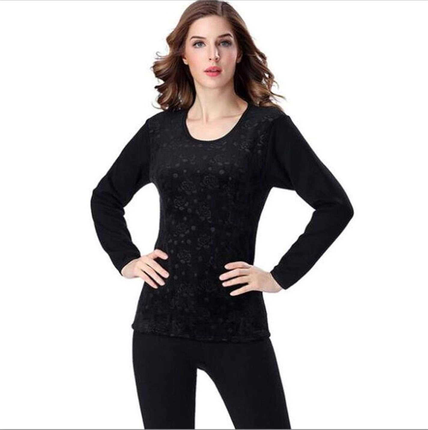 Women Thermal Underwear Soft Cotton Printing Plus Size Intimates Sets