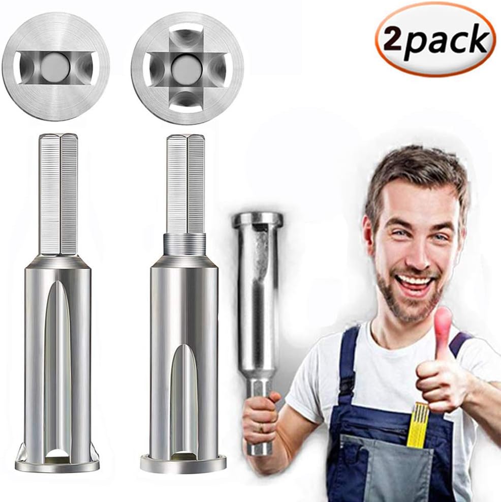 Wire Twisting Tool, Wire Stripper and Twister,4 square 3-Way 5-Way Simultaneously Stripping and Doubling Power Tools for Quick Peeling Cable,2 Pcs