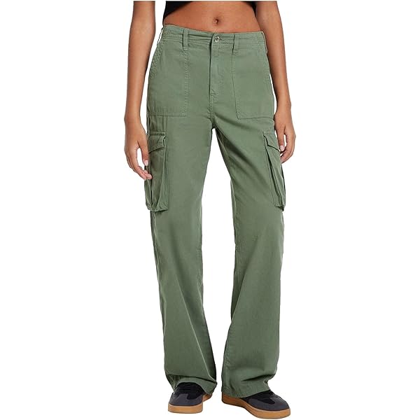 パンツ Legacy String Cargo Wide Pants (2 COLOR) Plus Size Cargo Pants Women Multi-Pocket Zip Button Wide Leg
