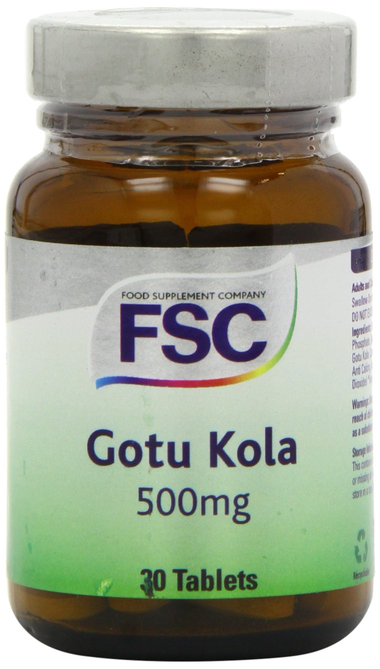 FSC 500mg Gotu Kola - Pack of 30 Tablets