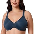 DELIMIRA Women's Minimizer Bra Plus Size Underwire Smooth Full Coverage Seamless Bras