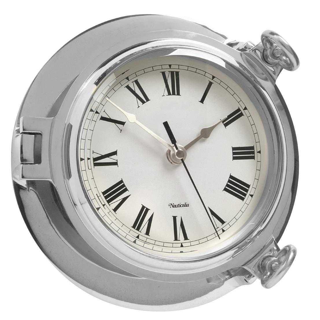 Chrome Bridge Clock, 18 cm