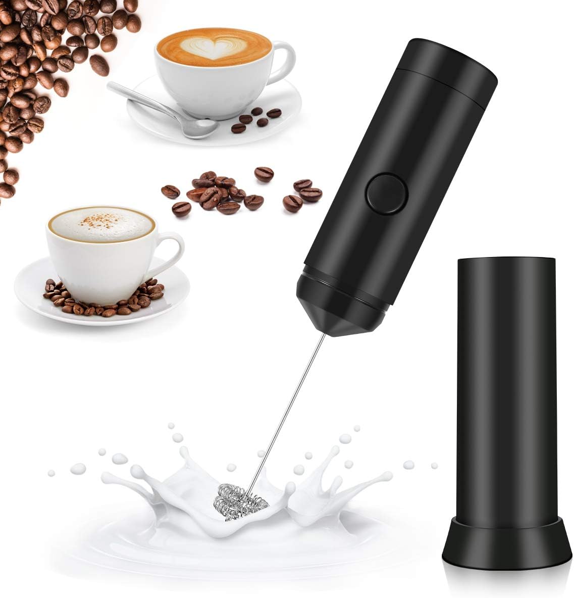 Aebitsry Milk Frother Coffee Art, Stainless Steel Scale Cup