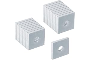 OTTFF 20 Pack Square Strut Washer Plate, 3/8" Bolt Size, Fit 1-5/8" Strut Channel, 7/32" Thick