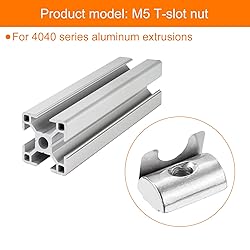 uxcell 10Pcs M5 T Nut Roll in Spring, T Nut with