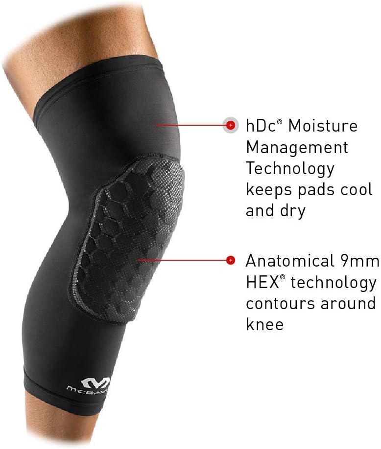 McDavid Teflx Padded Leg Sleeves and Compression, Pair : Sports & Outdoors