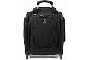 Travelpro Luggage Maxlite 5 Softside Lightweight Rolling Underseat Compact Carry on Upright 2 Wheel Bag, Men and Women, Black, 15-Inch