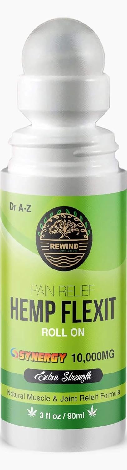 Natural Hemp Extract Roll On Oil, Turmeric, Ginger, Arnica, Emu Oil For A Fast & Lasting Pain Relief for Arthritis, Sore Joint Muscle Backaches Sprains, Joint & Back Pain, Reduce Inflammation Safe, Ef: Health & Personal Care