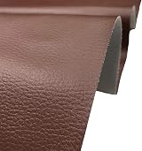 A-Express Grained Faux Leather 140cm Upholstery 1m Brown 0.8mm Thick view 2
