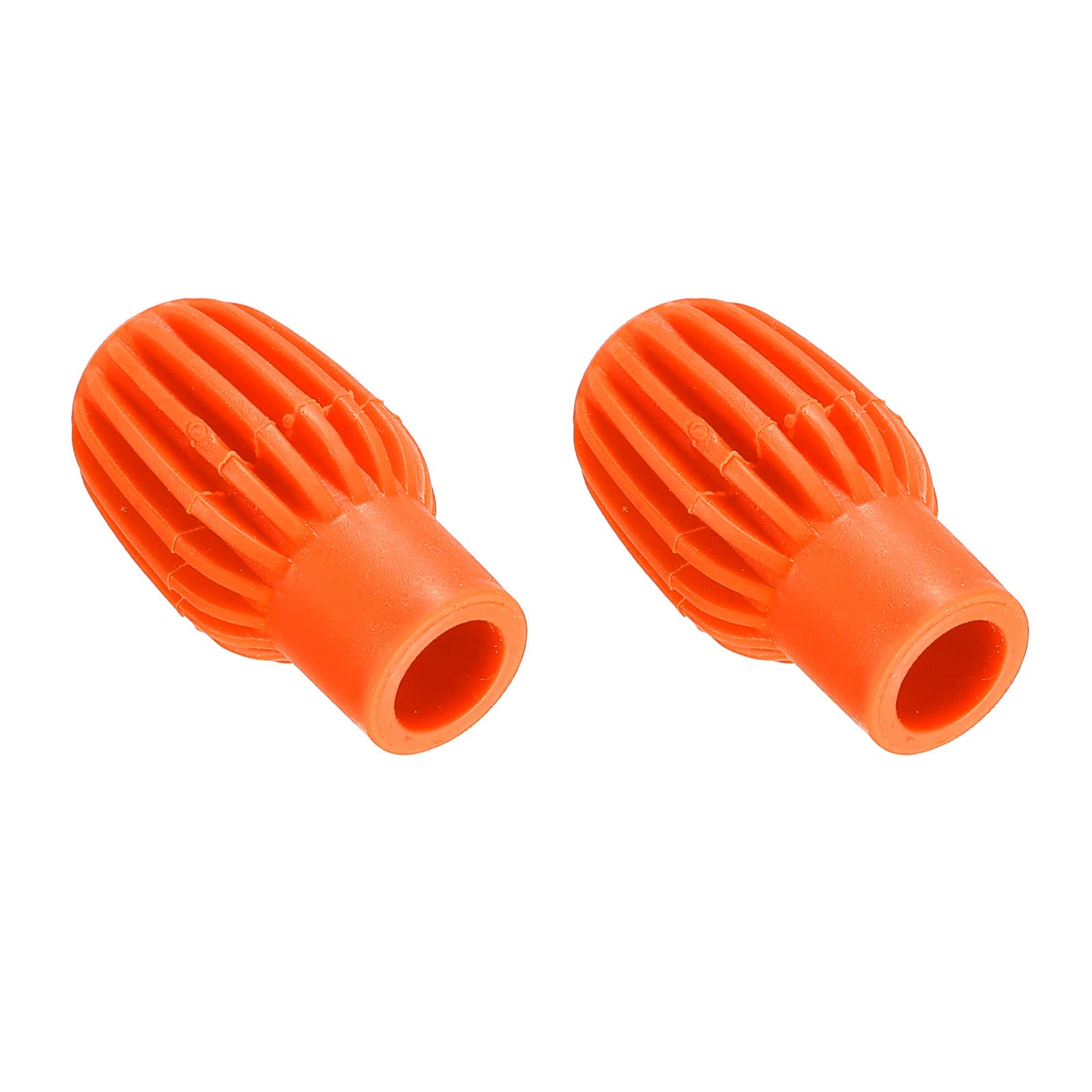 PATIKIL Drum Mute Drumstick Silent Tip Drum Dampener Silicone Rubber Practice Percussion Tips Mute Orange 2pcs