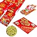 50 Set Chinese New Year Decorations Chinese Couplets Poem Scrolls Spring Chunlian Duilian FU Sticker Red Hong Bao Lanterns Chinese Character Paper Cutting Fu Ornament for Lunar Year of The Ox 2021