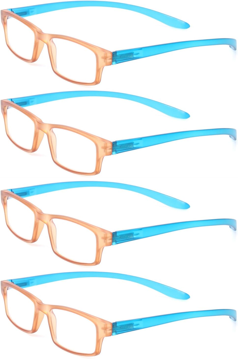 Amazon.com: Reading Glasses 4 Pack Quality Long Temple Around the Neck