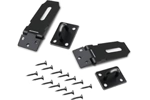 MIKMAYTOO Padlock Hasp Latch Locks 3 Inch SUS304 Stainless Steel Door Lock Hasp Latch Hasp for Door Shed Gate Cabinet with Screws (3 INCH)