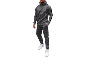 COOFANDY Men's Sweatsuits 2 Piece Hoodie Tracksuit Sets Casual Full Zip Jogger Running Sport Suits with Zipper Pockets