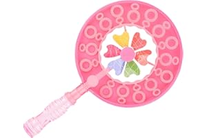 CFTGIW Windmill Bubble Wand Detachable Multi Hole Children Pinwheel Bubble Blower for Travel Outdoor Blue a and Wand Children