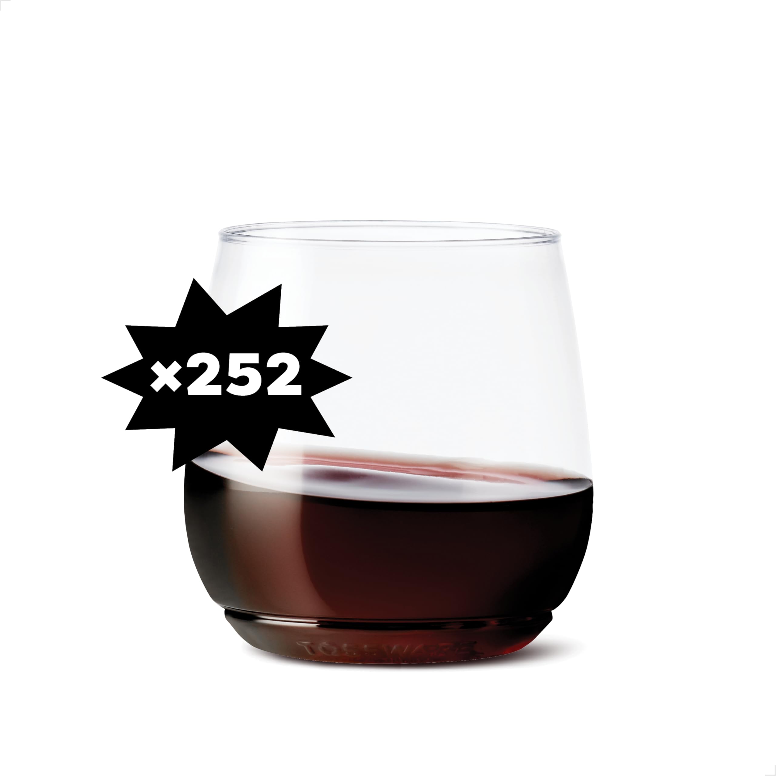 TOSSWARE POP 12oz Tumbler Jr, Set of 252, Premium Quality, Whiskey Glasses Image