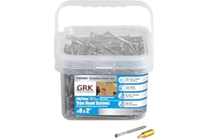 GRK 61728#8 x 2 FIN/Trim™ 305 Stainless Steel Finish Screws 510 Count