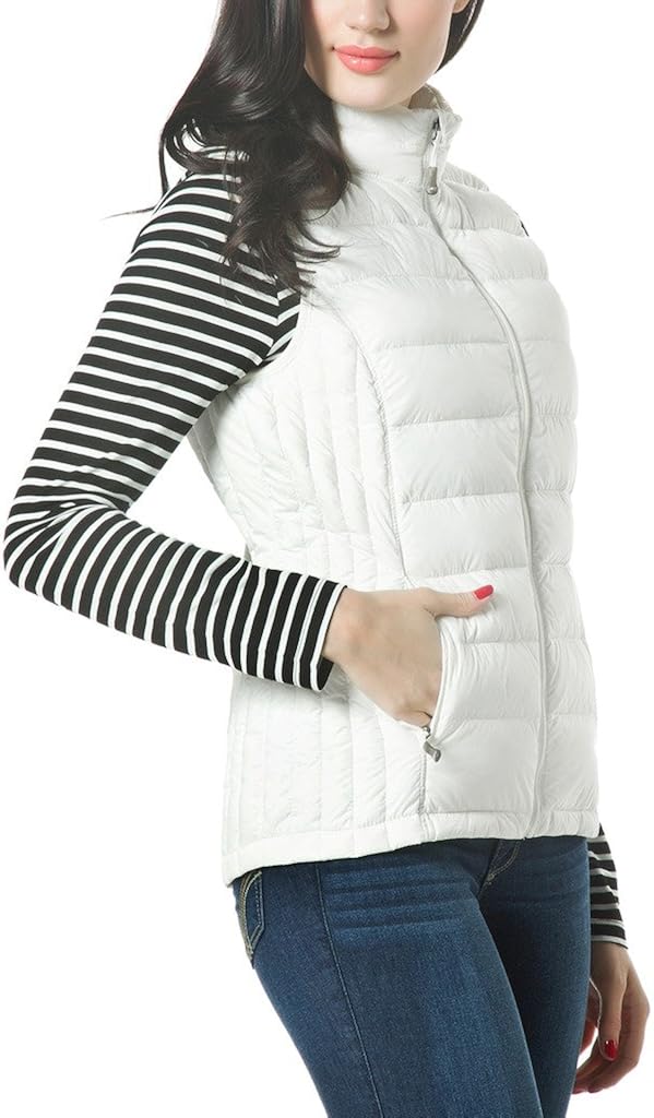 XPOSURZONE Women Packable Lightweight Down Vest Outdoor Puffer Vest: Clothing