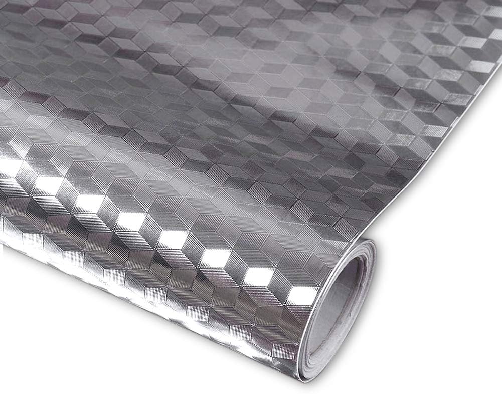 ZANPOON Kitchen Aluminum Foil Wallpaper