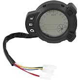 KIMISS Motorcycle Tachometer, Motorcycle LCD Speedometer Odometer for 7 Color Meter