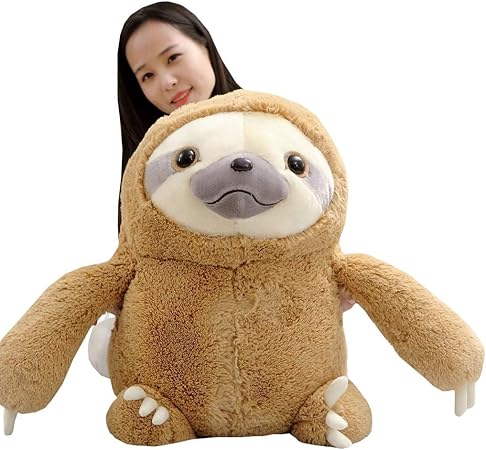 Amazon 実りの秋 ナマケモノ ぬいぐるみ 動物 抱き枕 かわいい ふわふわ もちもち 癒し効果 プレゼント インテリア 置物 ベッドサイド 店飾り 誕生日 クリスマス バレンタインデー ブラウン70cm ぬいぐるみ おもちゃ