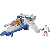 Fisher-Price Imaginext Spaceship Toy Disney and Pixar Lightyear Lights & Sounds XL-15 with Buzz Lightyear Figure for Preschool Kids Ages 3+ Years