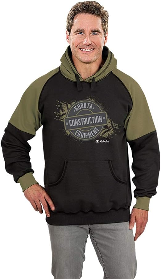 Kubota Construction Equipment Fleece Hoodie Clothing