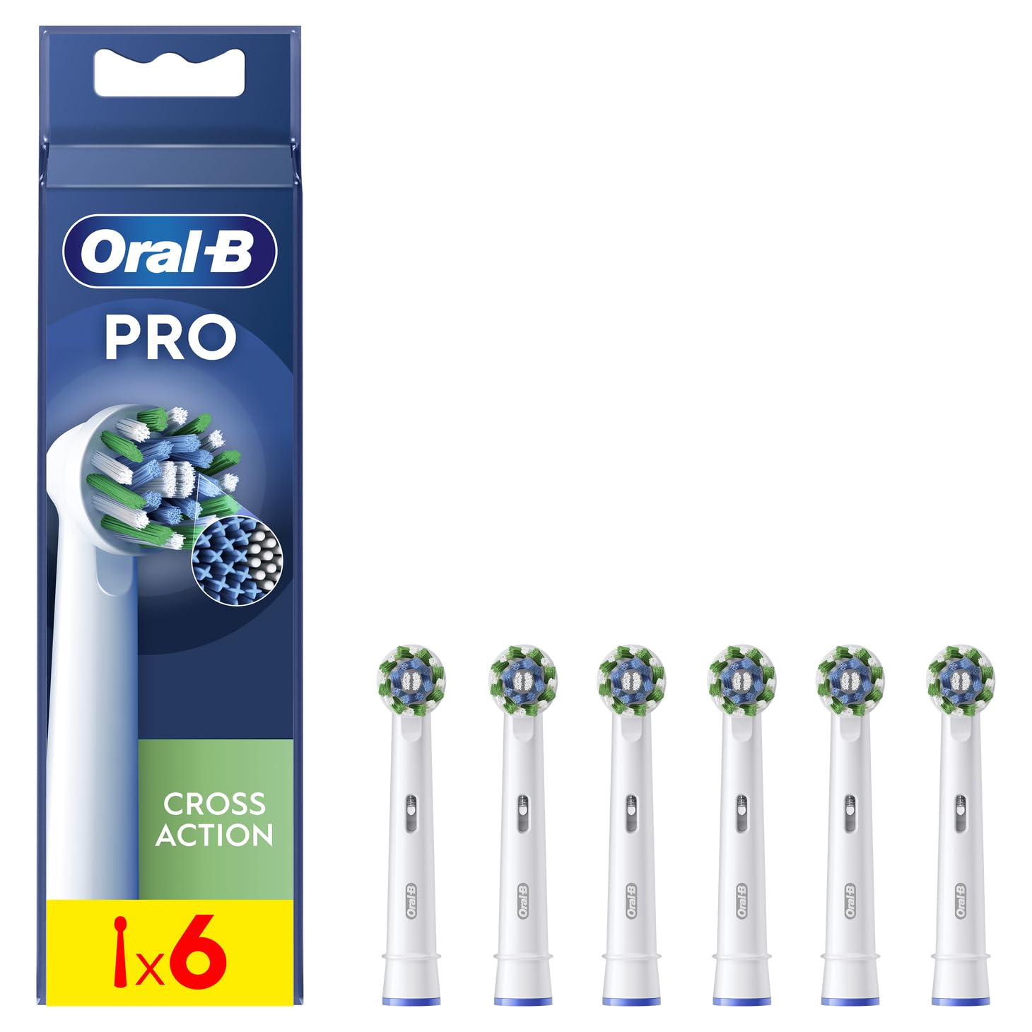 Oral-B Pro Cross Action Toothbrush Heads Pack of 6