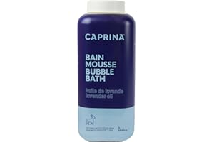 Caprina Fresh Goat’s Milk Bubble Bath, 1L, Hydrating Relaxing Foam Bath, Moisturizing and Gentle on Skin, Made in Canada (Lav