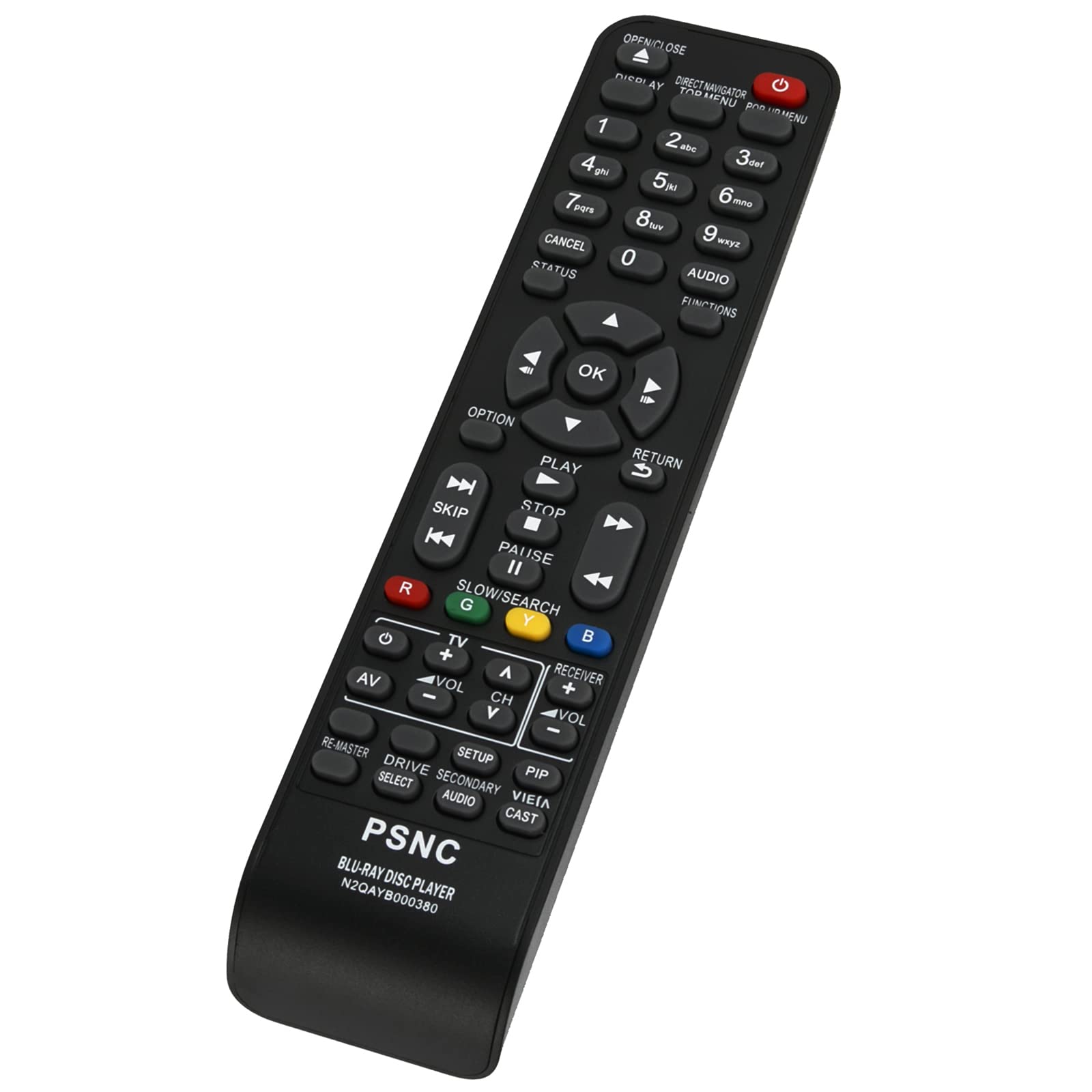 N2QAYB000380 Replacement Remote Control Fit for Panasonic Blu-ray Disc Player DMP-BD80 DMP-BD60 DMPBD80 DMPBD60