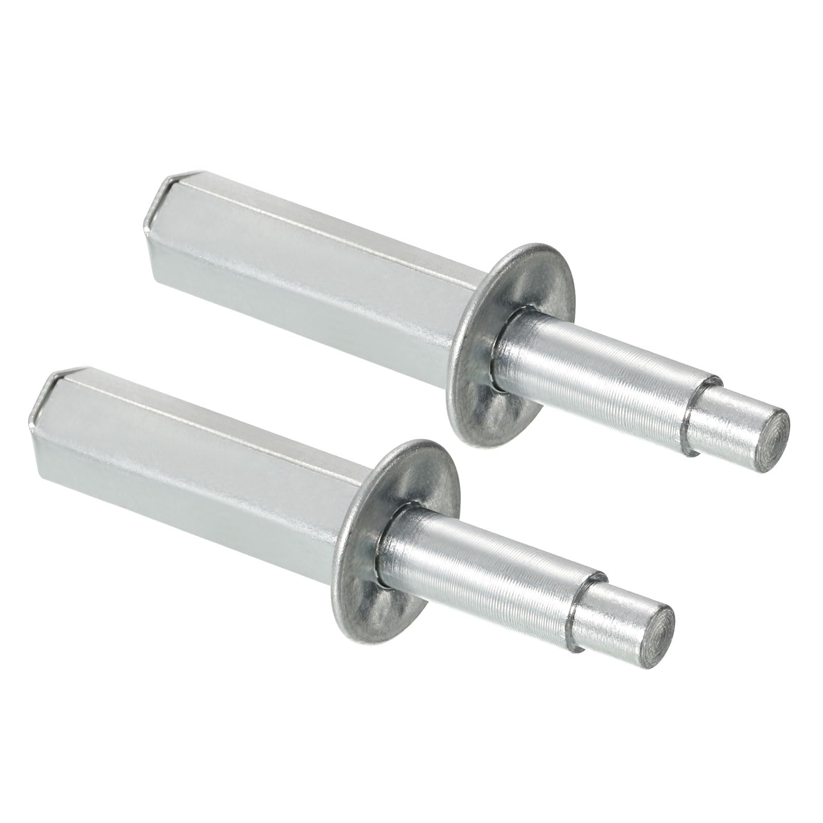 uxcell Bifold Door Hardware, 2 Pack Bi-Fold Door Top Pivot C, Bifold Closet Door Hardware Repair Part Kit for Sliding Wardrobe Doors Folding Door, Silver