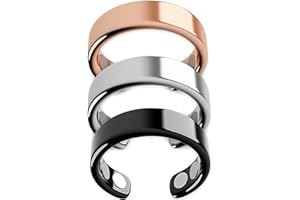 IENRGJ Magnetic Rings for Women, Auvulis Migraine Ring, Anti Snoring Ring, Lymphatic Magnetic Therapy Ring, Adjustable Fatigu