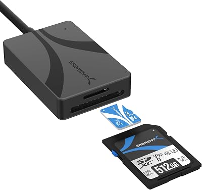 SabreNT UHS-II USB C Card Reader Dual SD/microSD 312MB/s USB 3.2 Gen 1