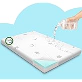 Home4me Pack and Play Mattresses 38" x 26" x3'', Pack n Play Mattress Pad, Dual Sided Mini Crib Mattresses for Babies and Tod