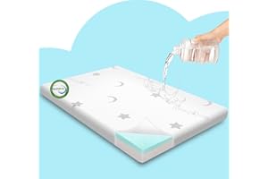 Home4me Pack and Play Mattresses 38" x 26" x3'', Pack n Play Mattress Pad, Dual Sided Mini Crib Mattresses for Babies and Tod