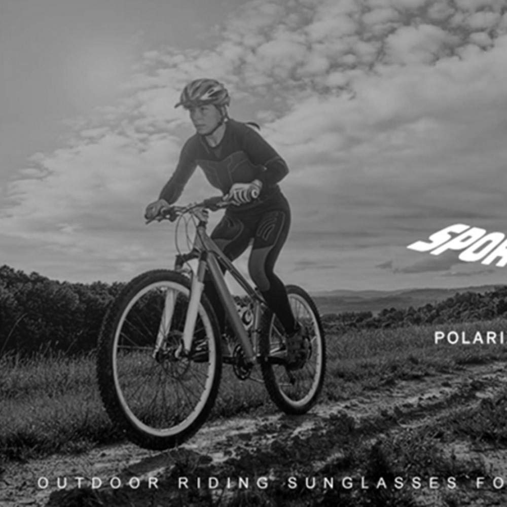 Rgargga Lunettes de soleil polarisées pour hommes et femmes | Lunettes de soleil au fini mat | Lentille de miroir de couleur | Blocage 100% UV