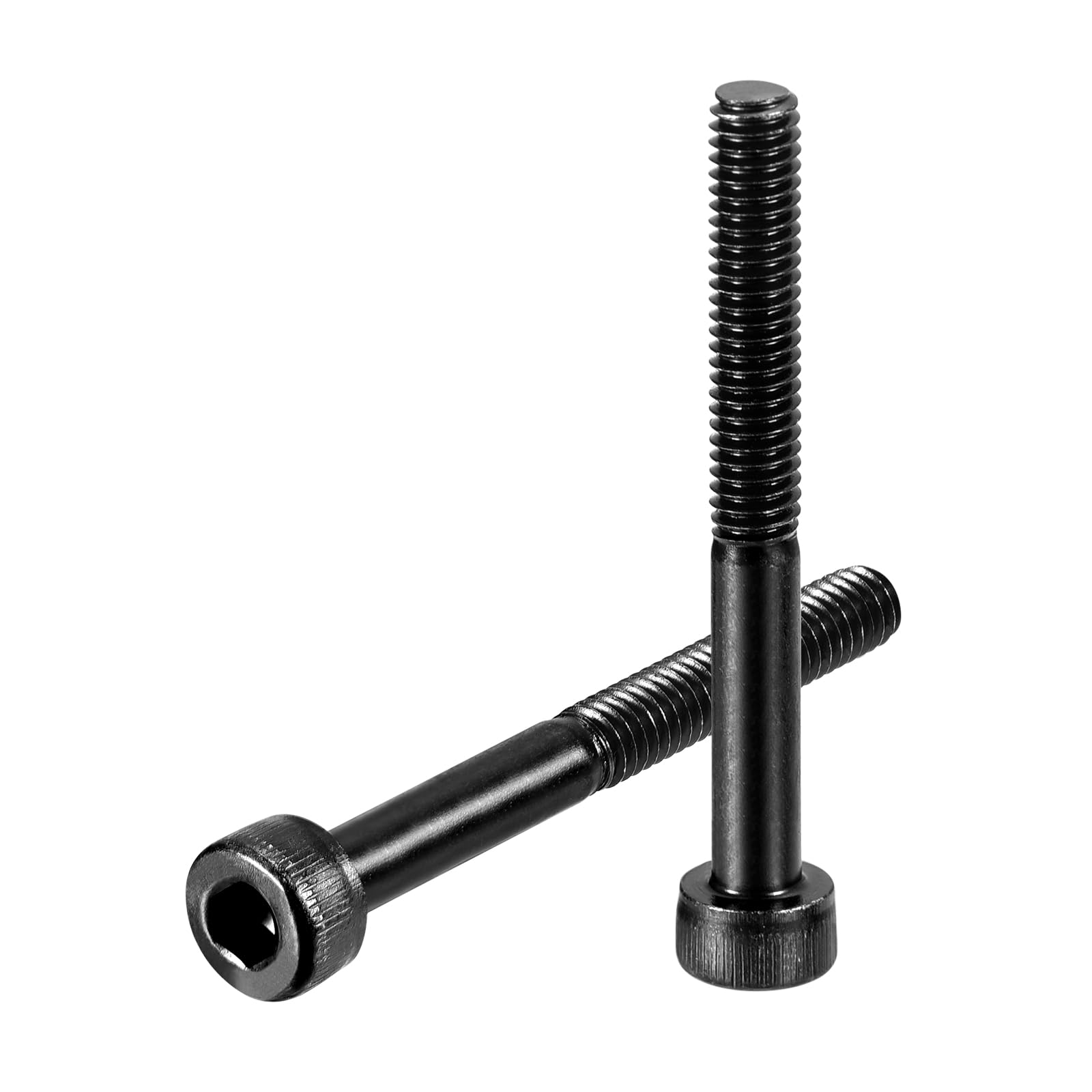 uxcell Hex Socket Bolts (M4-0.7x35), Grade 12.9 Carbon Steel Hex Socket Drive Screws, Black, 50 Pcs