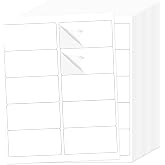 THEBLUETOUCH 1000 pcs Matte White Address Printable Labels, 2"x4" | 100 Sheets, 10 Labels Per Sheet, Blank Mailing Stickers, Compatible with Laser and Inkjet Printers for Shipping Address Use