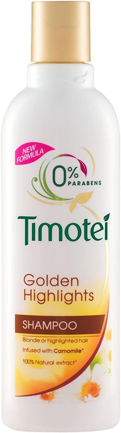 Timotei Shampoo & Conditioner Golden Highlights or Blond Infused with Camomile 400Ml/13.5fl.oz (Shampoo Golden Highlights or Blond Infused with Camomile, 12X400Ml/13.5fl.oz)